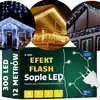 Image de Éclairage de Noël pour l'extérieur, motif stalactites, 300 LED avec effet scintillement, blanc froid + éclairage blanc froid