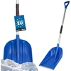 Image de KOTARBAU® Pelle à neige Pelle à neige 36cm avec manche aluminium Renforcé lame plastique avec ferrure métallique avec poignée ergonomique Pelle à grain Bleu136 cm