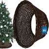 Image de KOTARBAU® Sapin de Noël Rock en osier Ø 55 cm, brun foncé Support pour sapin de Noël en rotin naturel, panier pour sapin de Noël, housse pour sapin de Noël
