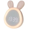 Image de Veilleuse Led Lapin Rose Enfant Réveil Mary's Mw20532