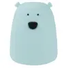 Image de Lampe de table LED « Petit ours » bleue, 1 W, RGBW, en plastique, dimensions : 8,8 x 27 x 10,3 cm, IP20, Mary's