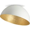 Image de Plafonnier dôme rond blanc-doré 50 cm pour salon au-dessus de la table Sfera 1xE27 15W Sigma Lighting