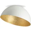 Image de Plafonnier Dôme Blanc/or 50 Cm Sfera E27 Sigma 15w