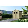 Image de Abri de jardin en bois 3.46 m2 - 1.9x1.82 m - traité - Couleur: vert - DOM218 - ALTANKA