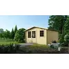 Image de Abri de jardin en bois - 16m2 - 4x4m - Ep. 40mm - Couleur: naturel - DOM371 - ALTANKA