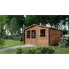 Image de Abri de jardin en bois - 20m2 - 5x4m - Traité - Ep. 45mm - Couleur: marron - DOM376 - ALTANKA
