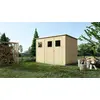 Image de Abri de jardin en bois 4.86 m2 - 2.7x1.8 m - Couleur: naturel - DOM421 - ALTANKA