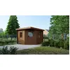 Image de Abri de jardin en bois - 8m2 - 3x3m - Traité - Ep. 28mm - Couleur: marron - DOM753 - ALTANKA