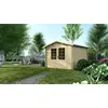 Image de Abri de jardin en bois - 9m2 - 3x3m - Ep. 28mm - Couleur: naturel - DOM530 - ALTANKA