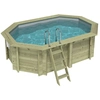 Image de Piscine En Bois Nemo 4.3 X 3 - H.1.18 M, Gris Clair, Fixations À Visser