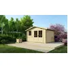 Image de Abri de jardin en bois - 11.7m2 - 3.9x3m - Ep. 34mm - Couleur: naturel - DOM561 - ALTANKA