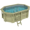 Image de Piscine En Bois Nemo 4.3 X 3 - H.1.31 M, Gris Clair, Fixations À Sceller