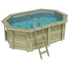 Image de Piscine En Bois Nemo 4.3 X 3 - H.1.31 M, Gris Clair, Fixations À Visser