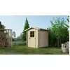 Image de Abri de jardin en bois - 3.61m2 - 1.9x1.9m - Ep. 28mm - Couleur: naturel - DOM593 - ALTANKA