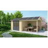 Image de Abri de jardin en bois - 17.4m2 - 5.79x3m - Ep. 28mm - Couleur: naturel - DOM639 - ALTANKA