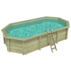 Image de Piscine En Bois Nemo 7.3 X 3.97 - H.1.45 M, Sable, Fixations À Visser