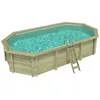 Image de Piscine En Bois Nemo 7.3 X 3.97 - H.1.45 M, Sable, Cadre En Métal - Sans Dalle