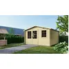 Image de Abri de jardin en bois - 15.21m2 - 3.9x3.9m - Ep. 40mm - Couleur: naturel - DOM658 - ALTANKA