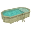 Image de Piscine En Bois Nemo 7.3 X 3.97 - H.1.45 M Avec Plage, Sable, Fixations À Sceller