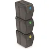 Image de Poubelle Prosperplast SORTIBOX 3 x 20 l gris pierre