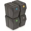 Image de Sada 4 odpadkových ko SORTIBOX I - objem: 4x20 l, barva: edý kámen