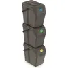 Image de Sada 3 odpadkových ko SORTIBOX II - objem: 3 x25 l, barva: edý kámen
