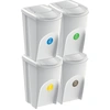 Image de Prosperplast poubelle SORTIBOX 4 x 35 l cendre