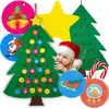 Image de Calendrier de l'Avent Arbre de Noël en feutre avec pochettes cadeaux 90cm + décorations DIY