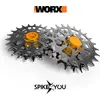 Image de Roues pour tondeuse-robot WORX Landroid série L, acier inoxydable 3mm