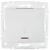 Image de Interrupteur Va-et-vient Led - Encastré - Blanc - Rétroéclairé - 71x71mm