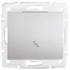 Image de Interrupteur Va-et-vient - Encastré - Argent - 71x71mm - 250v Kanlux
