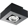 Image de Plafonnier Rectangulaire Noir   Aluminium   Orientable   Gu10   Stobi