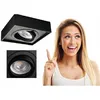 Image de Kanlux - Spot Mini Gord - Anneau Décoratif - Carré Noir - Orientable 30° - Encastrable Plafond