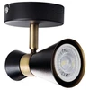 Image de Kanlux MILENO Applique GU10, métal, noir/or, intensité lumineuse variable, IP20 35W
