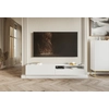Image de Selsey VELDIO - Meuble TV suspendu avec plateau ouvert, blanc 175 cm