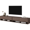 Image de Selsey MIRRGO Meuble TV 200 cm brun noyer