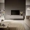 Image de Selsey VELDIO - Meuble TV 175 cm gris-beige avec façade fraisée