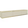 Image de Selsey Mucalma - Élément TV suspendu, Beige / Or, 175 cm