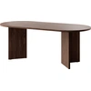 Image de Selsey Table à manger Ovo - Table ovale, imitation bois en noyer Wisconsin, 204 x 90 cm