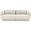 Image de Canapé 2 Places En Velours Beige Clair
