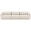 Image de Canapé 3 Places En Velours Beige Clair