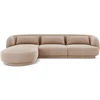 Image de Canapé D'Angle Gauche 4 Places En Velours Beige