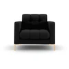 Image de Fauteuil En Tissu Structurel Noir