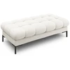 Image de Banc 2 Places En Tissu Structurel Beige Clair
