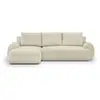 Image de Canapé-lit MILO, modèle Links-Eck, couleur beige, revêtement en corde, avec espace de rangement, surface de couchage 140 x 200 cm