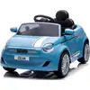 Image de Fiat 500 Voiture électrique pour enfants Véhicules électriques 2x30W MP3 bleu
