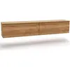 Image de Armoire TV Nicole 160 cm en chêne Craft Gold - stratifié, 2 portes, système TIP-ON, pour téléviseur jusqu'à 55 pouces, montage vertical ou suspendu