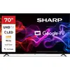 Image de Sharp 70HP5265E, 177,8 cm (70"), 3840 x 2160 px, QLED, Smart TV, Wi-Fi, noir