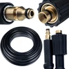 Image de Rosfix Tuyau Haute Pression 15 m   Pièce de Rechange pour Nettoyeurs Haute Pression Stihl, Nilfisk, Gerni | Raccord Rapide, 200 bar, Nylon, PVC, 60 °C