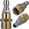 Image de Rosfix Adaptateur M22 x 1,5 Vers Raccord Rapide 1/4"   Laiton, Axe de 14 mm | Accessoires pour Nettoyeurs Haute Pression